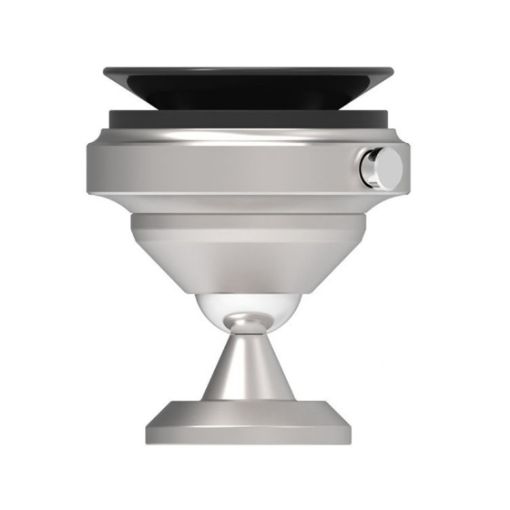 360 Rotating Car Air Vent Phone Holder - Silver Exhaust Suction Cup - 1