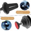 360 Rotating Car Air Vent Phone Holder - Silver Exhaust Suction Cup - 2
