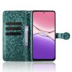 OPPO A5x 5G/4G Honeycomb Dot Leather Case (Green) - 4