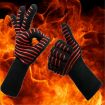 Silicone Cotton Microwave Gloves, Heat Resistant to 500C, 32cm Long - 4