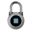 Smart Bluetooth Waterproof Fingerprint Padlock for iOS/Android (Silver) - 2