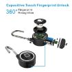 Smart Bluetooth Waterproof Fingerprint Padlock for iOS/Android (Silver) - 5
