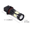 P13W 7W 420LM 6000K Car Fog Lights, 43 SMD-3528 LED, 12V White - 5
