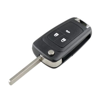 Opel Car Key Replacement Case with Foldable Blade - 3 Buttons - 1