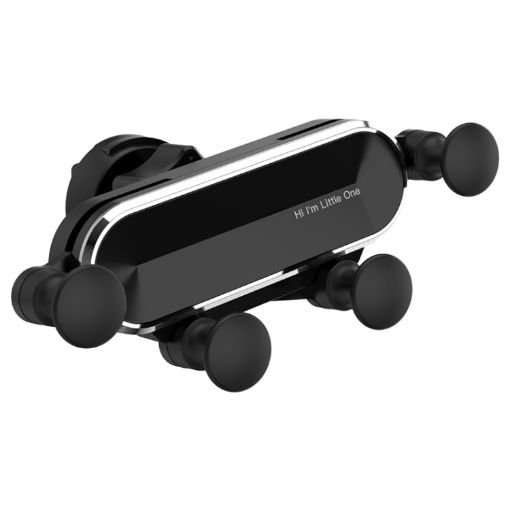 HAMTOD Silver Telescopic Invisible Car Phone Mount Holder - 1