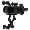 HAMTOD Silver Telescopic Invisible Car Phone Mount Holder - 4