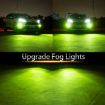 1 Pair Lime Green 9006 DC12V 7.8W Car LED Fog Light - 6