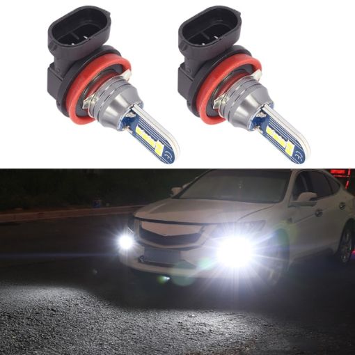 H11 DC12V 7.8W Car LED Fog Light Pair - White Light - 1