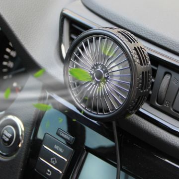 F203A Electric Cooling Fan for Car Air Outlet - 1