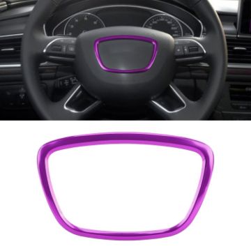Audi Steering Wheel Ring Cover Trim Sticker Decoration - Purple - 1