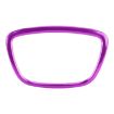 Audi Steering Wheel Ring Cover Trim Sticker Decoration - Purple - 2