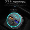 C1 Car Charger MP3 Player Bluetooth FM Transmitter Dual USB (Black) - 4