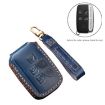 Hallmo Car Leather Key Cover for Land Rover Discovery 5 (Black) - 3