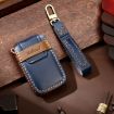 Hallmo Blue Leather Key Cover for Land Rover Discovery 5 A Style - 2
