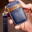 Hallmo Leather Key Cover for Land Rover Discovery 5 B Style Brown - 5