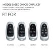Hallmo Brown Leather Key Case for Hyundai 5-Button Key - 3
