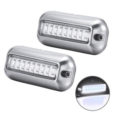 MK-027 Stainless Steel Underwater Light 10-30V 27LED Waterproof - 1