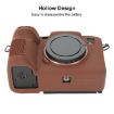 Sony Alpha 7R V Silicone Protective Case - Coffee, ILCE-7RM5 - 6