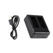 Dual USB Charger with Cable & Indicator for GoPro HERO9/10 Black - 2