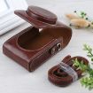 Vertical Flip Leather Camera Case for Ricoh GR III/GRII, Sony ZV-1 (Coffee) - 5