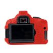 Red Soft Silicone Protective Case for Canon EOS 600D - 3