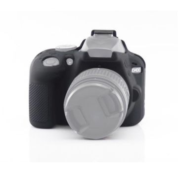 Black Soft Silicone Protective Case for Nikon D3400/D3300 - 1