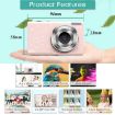 DC402 44MP 16X Zoom 1080P HD Digital Camera for Kids, EU Plug, Pink - 3