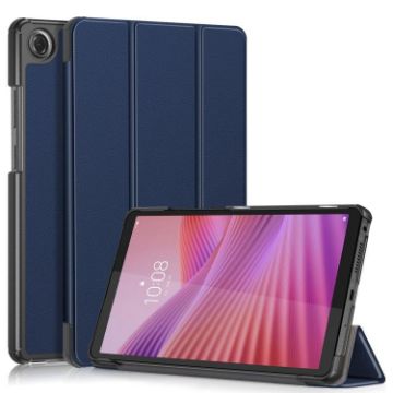 Lenovo Tab One 8.7/K9 2025 Leather 3-Fold Case, Dark Blue - 1
