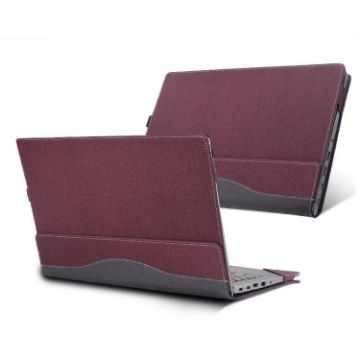 Lenovo IdeaPad Slim 3 Leather Shockproof Case - Wine Red - 1
