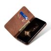 Motorola Edge 50 Pro 5G Denim Texture Leather Flip Case (Brown) - 5