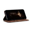 Motorola Edge 50 Pro 5G Denim Texture Leather Flip Case (Brown) - 6
