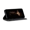 Motorola Edge 50 5G Flip Leather Phone Case, Denim Texture, Black - 5