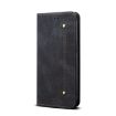 Moto G86 Power Black Denim Flip Leather Case - 2