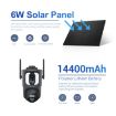 ESCAM QF390 Solar WiFi Camera 2x2MP, Two-way Voice, Alarm, Black - 5