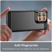 Motorola Edge 50 Black Carbon Fiber Texture TPU Case - 5