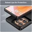Motorola Edge 50 Black Carbon Fiber Texture TPU Case - 6