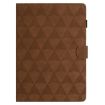 Samsung Galaxy Tab A7 Lite T220 Leather Case, Diamond Texture, Brown - 3