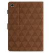 Samsung Galaxy Tab A7 Lite T220 Leather Case, Diamond Texture, Brown - 4