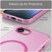 iPhone 16e MagSafe Frosted Translucent Pink Full Coverage Case - 5