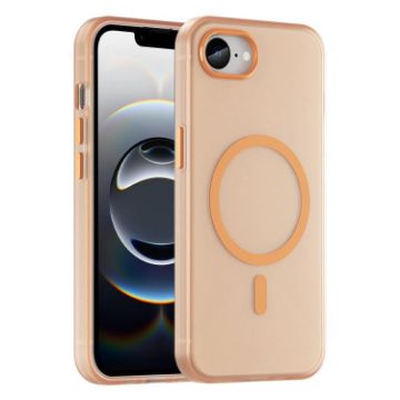iPhone 16e MagSafe Orange Frosted Translucent Full Coverage Case - 1