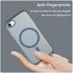 MagSafe Frosted TPU+PC Phone Case for iPhone SE 2022/2020/8, Dark Blue - 4