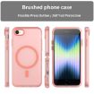 MagSafe Frosted TPU+PC Case for iPhone SE/8 (Red) Full Coverage - 2