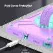 Samsung Galaxy Tab A8 X200 Hybrid Case with Strap, Purple Cyan - 6