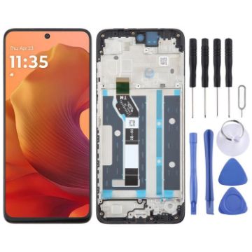 OEM LCD Screen Digitizer Assembly with Frame for Moto G15 - 1