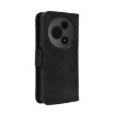 Leather Phone Case for TCL 605/60 SE: Skin Feel, Card Slots, Black - 3