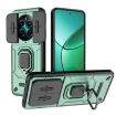Realme 12+ 5G Camshield Shockproof Phone Case with Holder - Green - 1