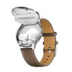 X10 Headphones Smart Watch 1.39" Waterproof Bracelet, Silver/Brown Leather - 4