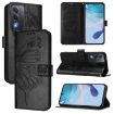 OPPO A5/A3 Pro 5G Embossed Butterfly Leather Case (Black) - 1
