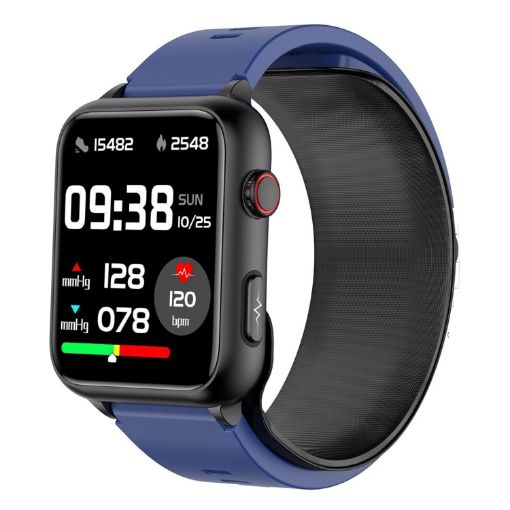 TK63 1.91" Air Pump Smart Watch, Blood Pressure/ECG, Blue Screen - 1