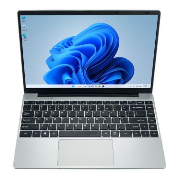 14" Laptop, 8GB+256GB, Windows 10, Intel Celeron J4105, Silver - 1